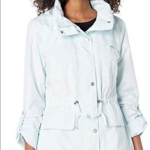 Cole Haan packable rain jacket.